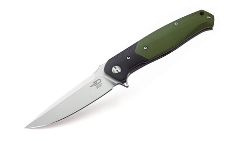 BESTECH SWORDFISH BG03A Black and Green G10 Handle: 3.94" D2 Blade