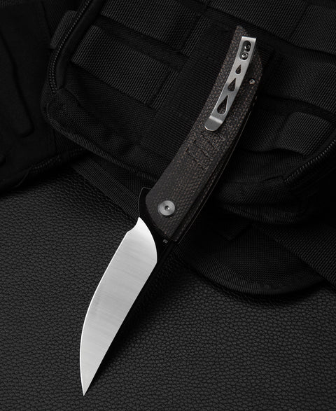 BESTECH SWIFT BG30B-2: Black Micarta Handle 3.54" D2 Blade