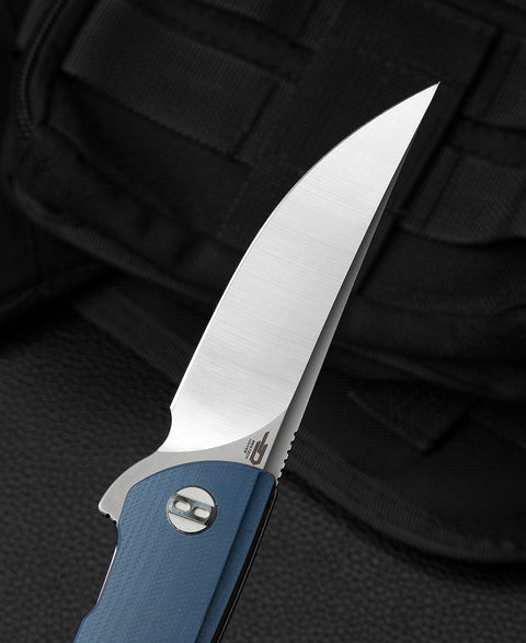 BESTECH SWIFT Grey G10 Handle: 3.54" D2 Blade BG30E