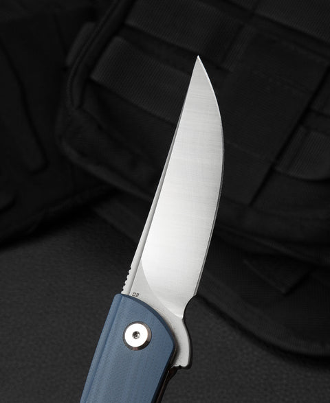 BESTECH SWIFT Grey G10 Handle: 3.54" D2 Blade BG30E