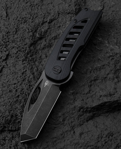 BESTECH EXPLORER Black G10 Handle: 2.87" D2 Blade BG37D