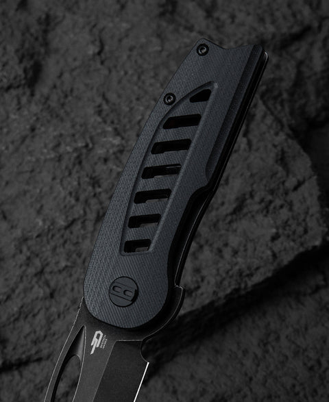 BESTECH EXPLORER Black G10 Handle: 2.87" D2 Blade BG37D