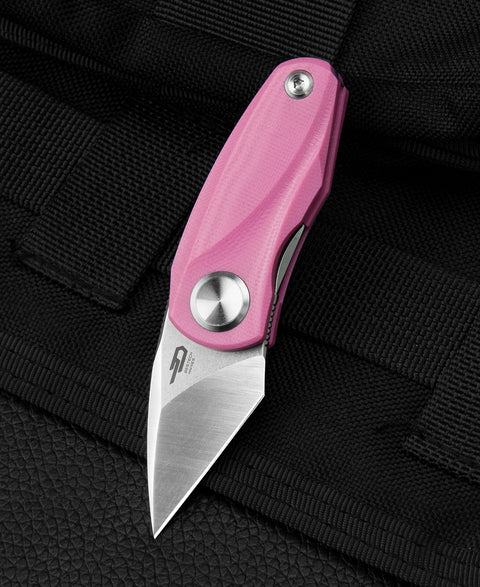 BESTECH TULIP Pink G10 Handle: 1.34" 14C28N Blade BG38E