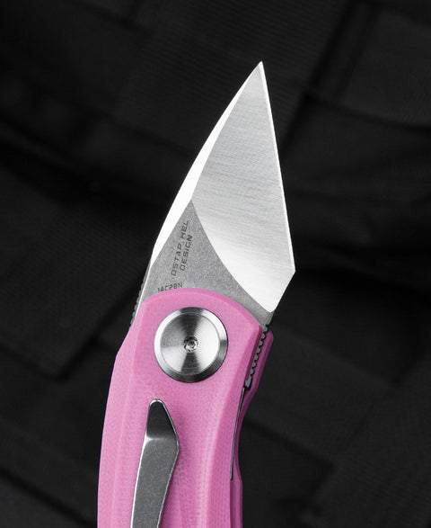 BESTECH TULIP Pink G10 Handle: 1.34" 14C28N Blade BG38E