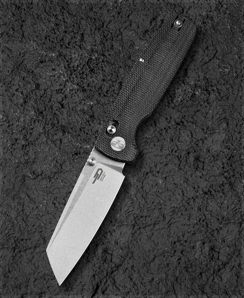 BESTECH SLASHER BLADEHQ EXCLUSIVE BG56A-1 Micarta Handle 3.5" D2 Blade