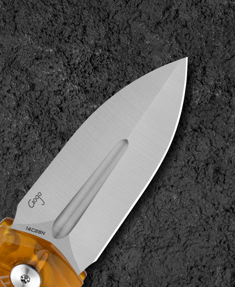 BESTECH QUQU BG57D-1 Ultem Handle 2.20" 14C28N Blade