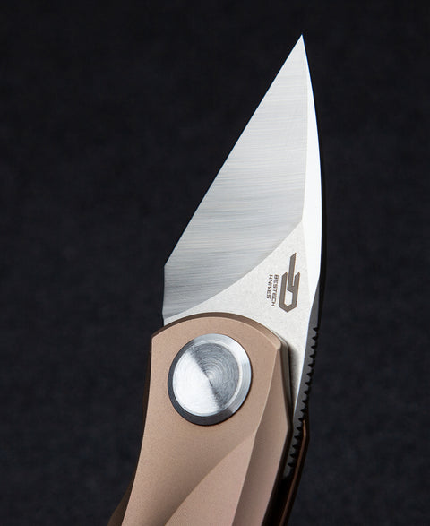 BESTECH TULIP BT1913D Titanium Handle: 1.34" M390 Blade