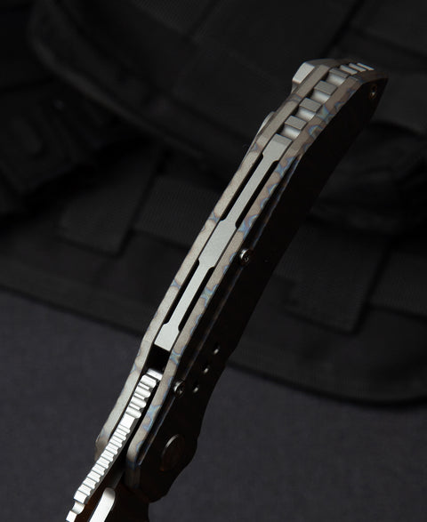 BESTECH EXPLOIT BT2005D Titanium Handle: 3.15" S35VN Blade