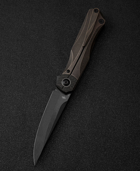 BESTECH THYRA BT2106C Titanium+Carbon Fiber Inlay Handle: 3.56" M390 Blade