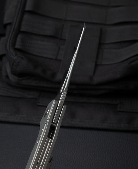 BESTECH NYXIE BT2209A Titanium Handle: 3.43" S35VN Blade