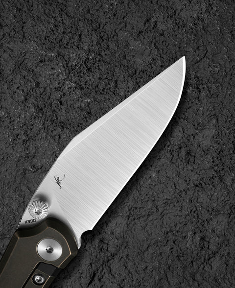 BESTECH ICARUS BT2302A Titanium Handle: 2.65" M390 Blade