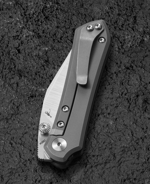 BESTECH ICARUS BT2302C Titanium Handle: 2.65" M390 Blade
