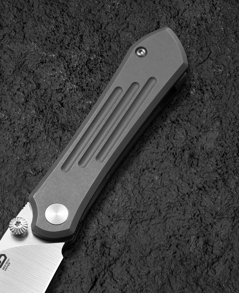 BESTECH ICARUS BT2302C Titanium Handle: 2.65" M390 Blade
