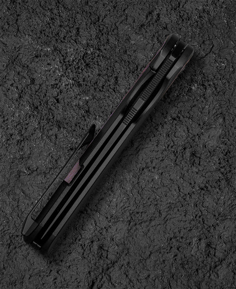 BESTECH SAMBAC BT2402B 3.62" Magnacut Blade Titanium Fat Carbon Fiber Inlay Handle