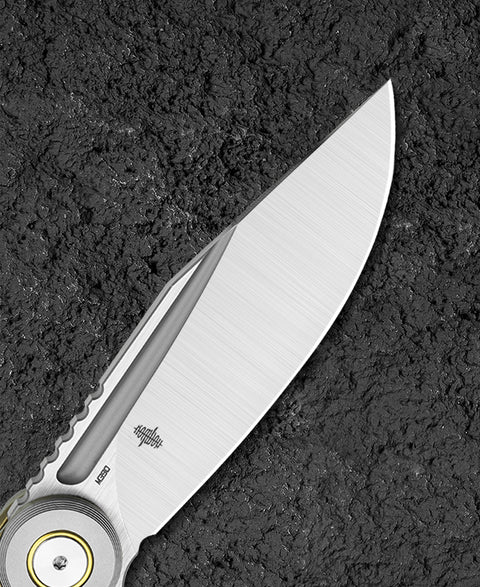 BESTECH SERAPH BT2403B 3.66" M390 Blade Titanium Handle