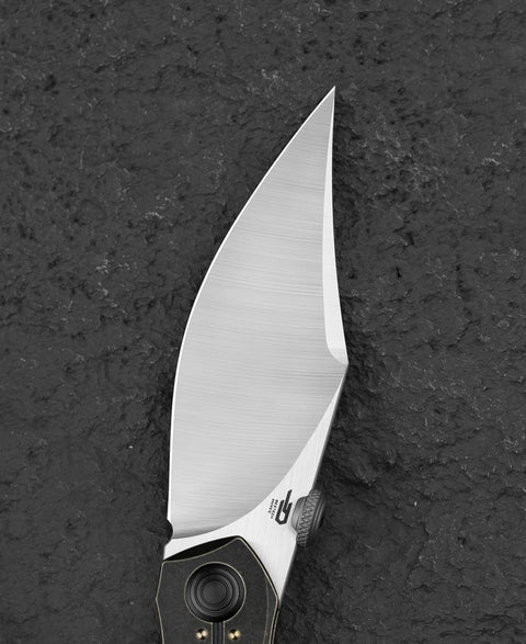 BESTECH RAZON BT2406D 3.87" Magnacut Blade Titanium Handle