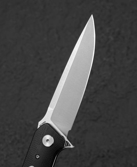 BESTECH SWORDFISH BG62B Black and White G10 Handle 3.94" 14C28N Blade