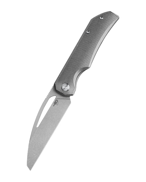 BESTECH TAIPAN BT2503F Titanium Handle: 3.728'' Hollow Grinds MagnaCut Blade
