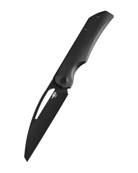 BESTECH TAIPAN BT2503E Titanium Handle: 3.728'' Hollow Grinds MagnaCut Blade