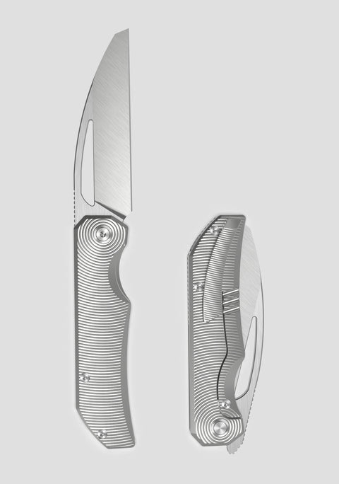 [Pre-Order] BESTECH MINI TAIPAN BT2603C-L Titanium Handle: 3.25'' Hollow Grinds MagnaCut Blade