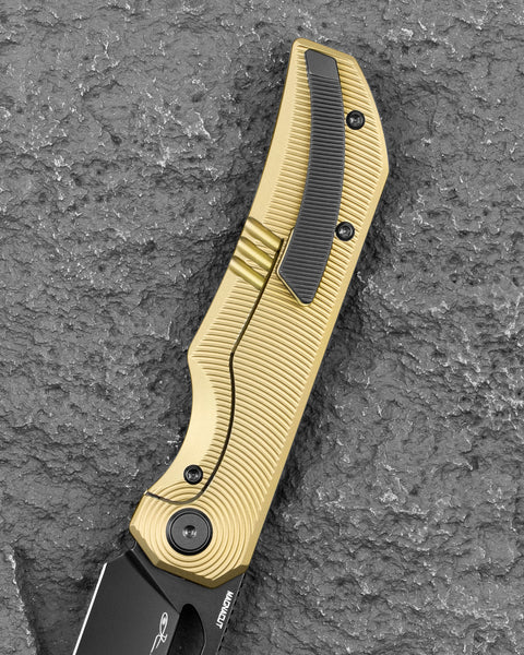BESTECH TAIPAN BT2503B Titanium Handle: 3.728'' MagnaCut Blade