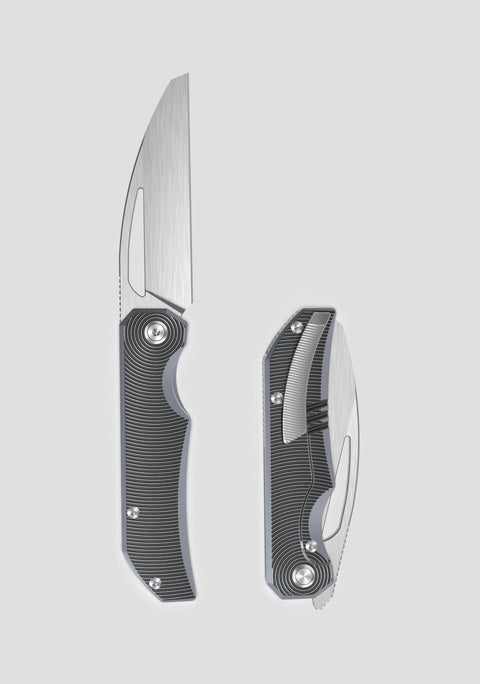 [Pre-Order] BESTECH MINI TAIPAN BT2603D-L Titanium Handle: 3.25'' Hollow Grinds MagnaCut Blade