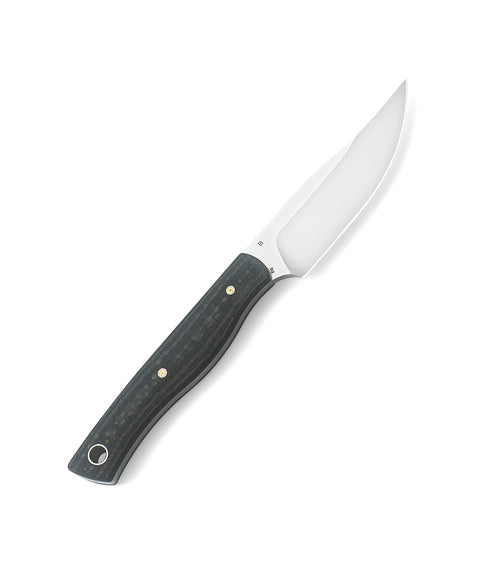 BESTECH HEIDIBLACKSMITH#1 BFK01C Interlayer with Carbon Fiber and G10 Handle 3.15" D2 Blade