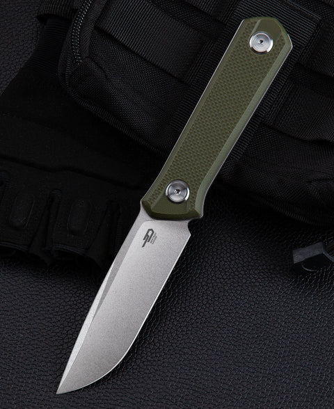 BESTECH HEDRON BFK02B G10 Handle 3.76" D2 Blade