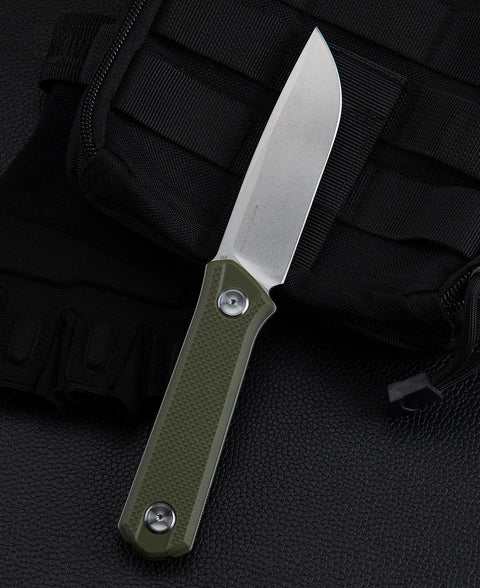 BESTECH HEDRON BFK02B G10 Handle 3.76" D2 Blade