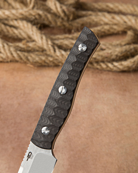 BESTECH HEIDIBLACKSMITH#2 BFK04A Carbon Fiber Handle: 3.92" S35VN Blade