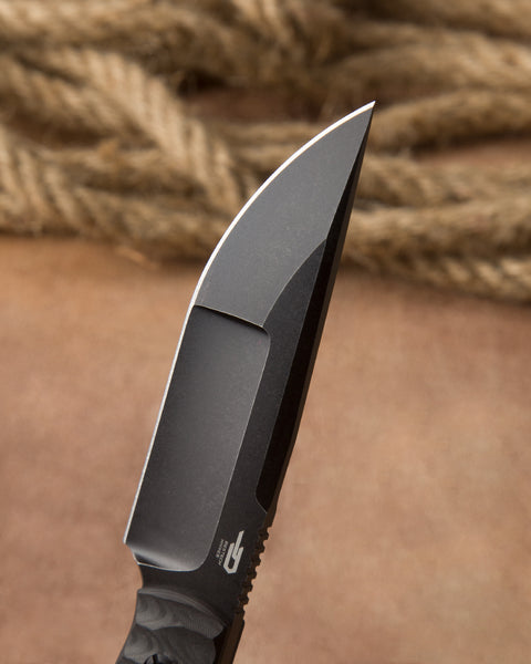 BESTECH HEIDIBLACKSMITH#2 BFK04B Carbon Fiber Handle: 3.92" S35VN Blade