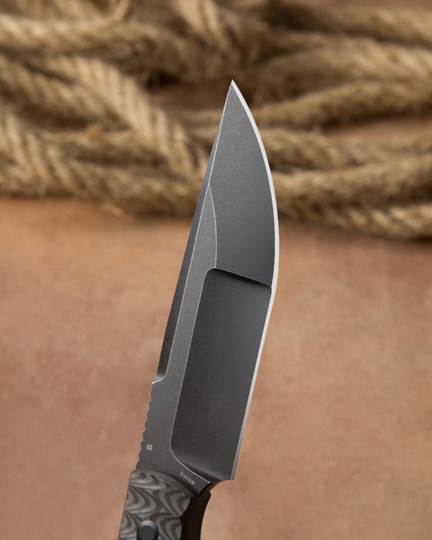 BESTECH HEIDIBLACKSMITH#2 BFK04B Carbon Fiber Handle: 3.92" S35VN Blade