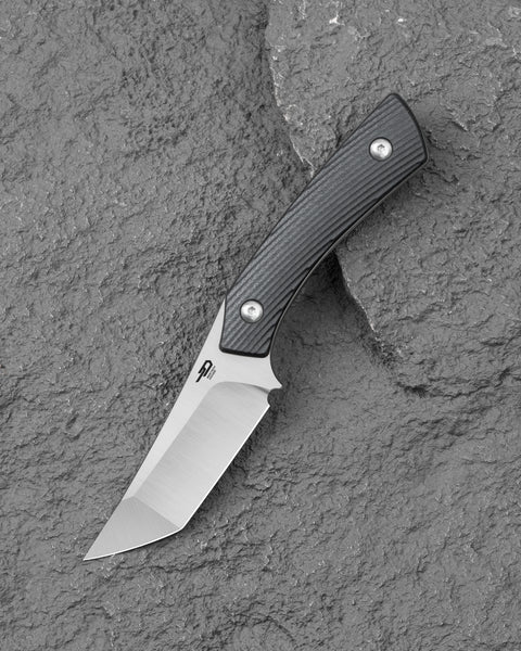 BESTECH STEP BFK06A 3.193'' D2 Blade Black G10 Handle with Kydex Sheath