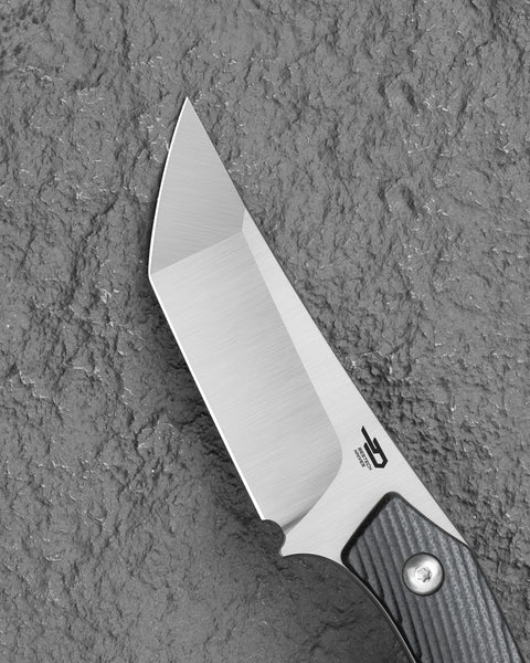 BESTECH STEP BFK06A 3.193'' D2 Blade Black G10 Handle with Kydex Sheath