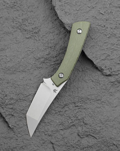 BESTECH STEP BFK06B 3.193'' D2 Blade Green G10 Handle with Kydex Sheath