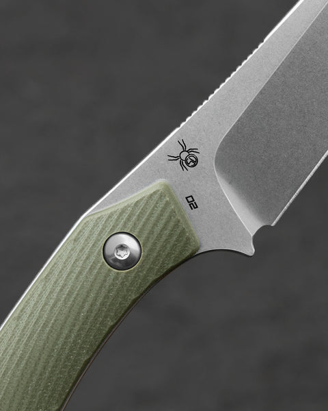 BESTECH STEP BFK06B 3.193'' D2 Blade Green G10 Handle with Kydex Sheath