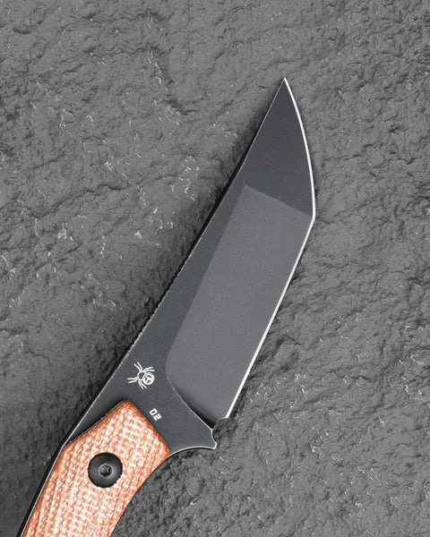 BESTECH STEP BFK06D 3.193'' D2 Blade Brown Micarta Handle with Kydex Sheath