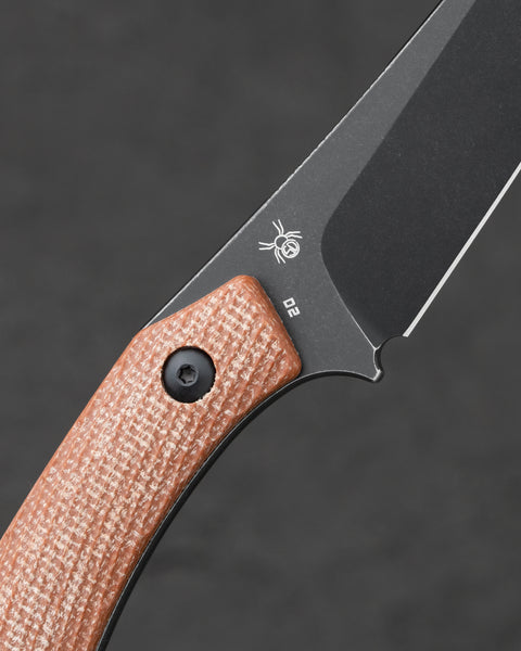 BESTECH STEP BFK06D 3.193'' D2 Blade Brown Micarta Handle with Kydex Sheath