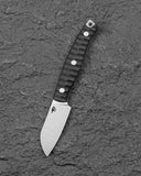 BESTECH HEIDIBLACKSMITH#3 BFK07A Black G10 Handle 2.31