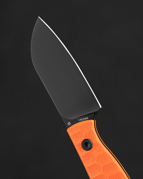 BESTECH HEIDIBLACKSMITH#3 BFK07B Orange G10 Handle 2.31" 14C28N Blade