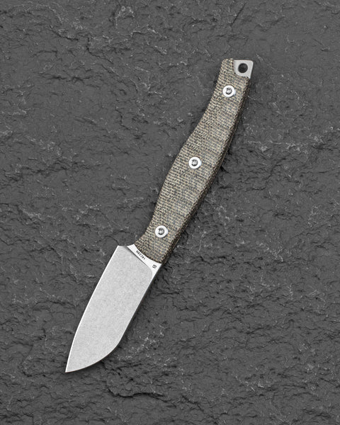 BESTECH HEIDIBLACKSMITH#3 BFK07C Green Micarta Handle 2.31" 14C28N Blade