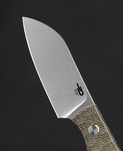 BESTECH HEIDIBLACKSMITH#3 BFK07C Green Micarta Handle 2.31" 14C28N Blade