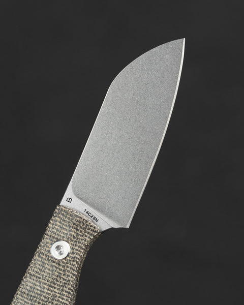BESTECH HEIDIBLACKSMITH#3 BFK07C Green Micarta Handle 2.31" 14C28N Blade