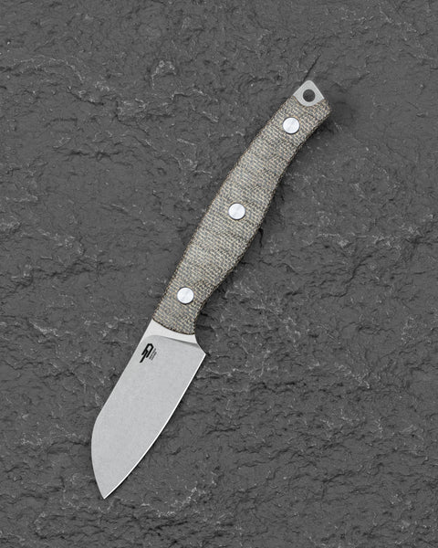BESTECH HEIDIBLACKSMITH#3 BFK07C Green Micarta Handle 2.31" 14C28N Blade