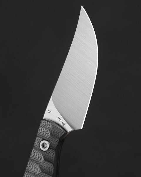 BESTECH HEIDIBLACKSMITH#3 BFK08A Black G10 Handle 2.31" 14C28N Blade