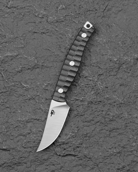 BESTECH HEIDIBLACKSMITH#3 BFK08A Black G10 Handle 2.31" 14C28N Blade
