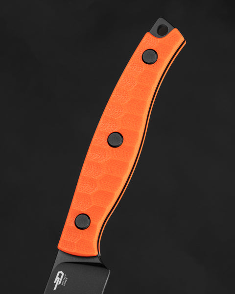 BESTECH HEIDIBLACKSMITH#3 BFK08B Orange G10 Handle 2.31" 14C28N Blade