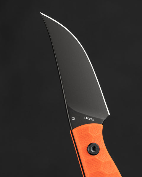 BESTECH HEIDIBLACKSMITH#3 BFK08B Orange G10 Handle 2.31" 14C28N Blade