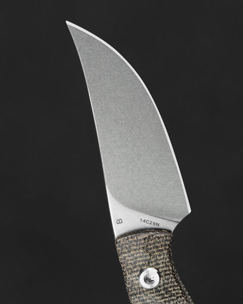BESTECH HEIDIBLACKSMITH#3 BFK08C Green Micarta Handle 2.31" 14C28N Blade
