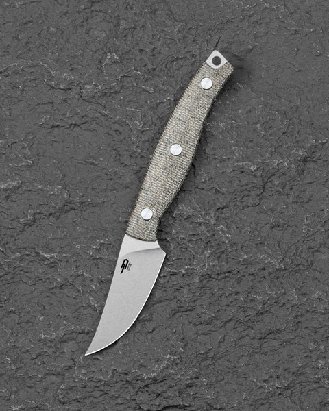 BESTECH HEIDIBLACKSMITH#3 BFK08C Green Micarta Handle 2.31" 14C28N Blade